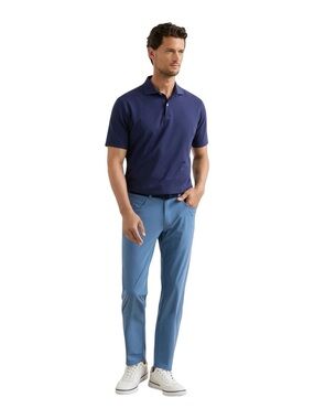 Peter Millar Bingham Performance Five-Pocket Pants Storm Blue Men’s 35x30